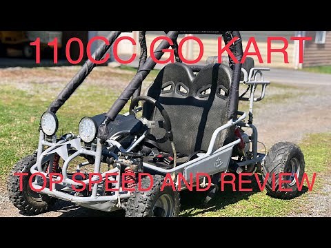 Top Speed Run: 110CC Go Kart and Review