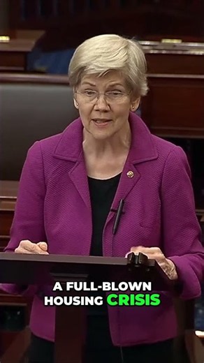 Elizabeth Warren: America Is in a ‘Full-Blown Housing Crisis