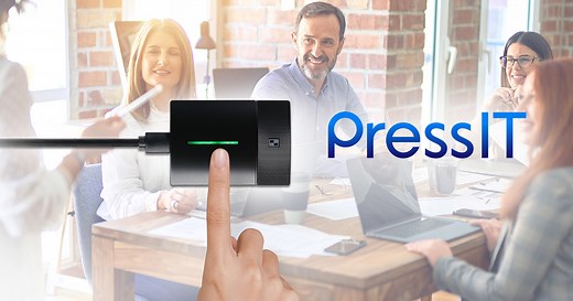 ボタンひと押しで簡単画面共有可能なワイヤレスプレゼンテーションシステムPressIT | 業務用ディスプレイ【まかせなサイト】 | Panasonic