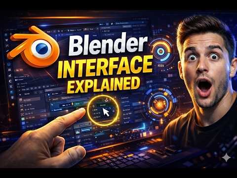 New to Blender? Learn the Interface Fast | Blender Interface Explained for Beginners