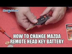 How to Replace Mazda Battery Remote Head Key | Mr. Locksmith™