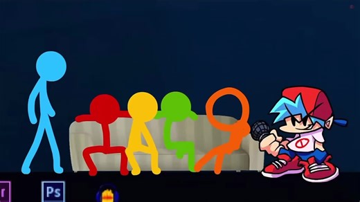 Friday Night Funkin Animation: Green vs BF Showdown