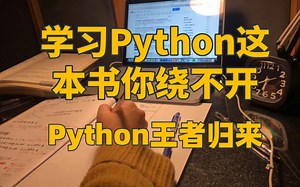 【编程入门】学习Python这本书你是绕不开的 这本书就是Python永远的神 从语法到实战项目