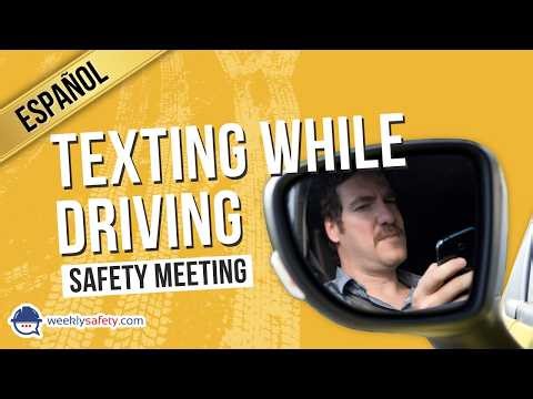 Safety Meeting on Texting While Driving in Spanish