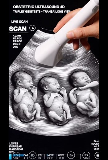 😱She CONFIRMS 3 Heartbeats and the MOTHER CRIES instantly!#baby #twins #ultrasound #miracleoflife