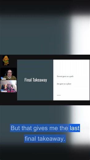 Forrest's path vs John's place: linear vs circular