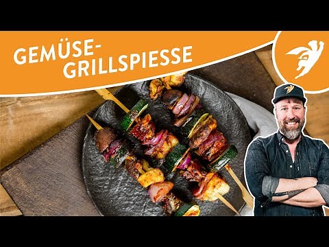 GEMÜSESPIESS GRILLEN | Gemüse-Schaschlik | Vegetarisch Grillen