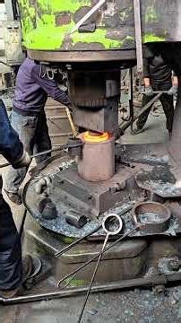 Inside the forging factory Coordinated Workers Transform Steel Into Bearing Rings #forge #forging
