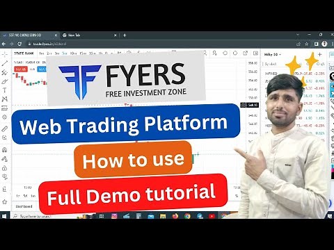 Fyers web trading platform | Full demo tutorial | How to use Buy and Sell | sl and target | fyers