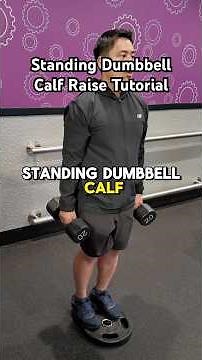 STANDING DUMBBELL CALF RAISE TUTORIAL 🦵🏼 // Build your calves at Planet Fitness!