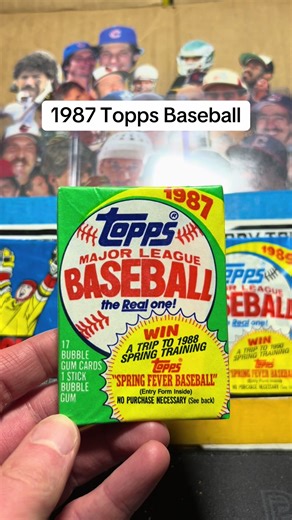 Opening 1987 Topps Baseball Packs