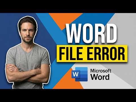 Fix Microsoft Word Error Opening File (Easy Guide)