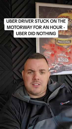 Uber driver got stuck on a closed motorway near Manchester for over an hour an Uber paid the driver an extra 50p #uber #uberdriver #Manchester #rideshare #taxidriver | Driver Matty