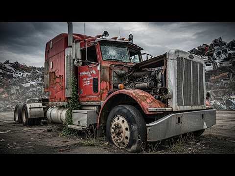 Abandoned Rusty Peterbilt 379 Truck Found in a Scrap Yard | Incredible Full Restoration Project
