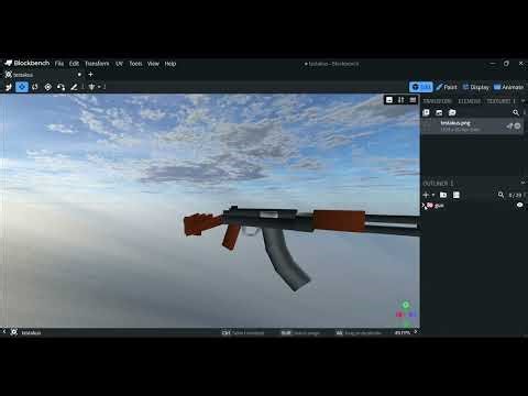 Mcreator/Blockbench Showcase - custom AK47 model