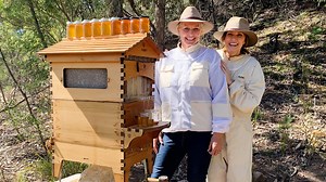 27K views · 1.5K reactions | Find out how Aussie Television icon Chris Bath got completely hooked on beekeeping with her best friend Johanna Griggs.  'Oh, you gotta get into beekeeping. Like seriously, just go and do a bee course, doesn't take very long, and just get started. You can do it in a suburban back yard, you can do it somewhere like this. It will be one of the most fascinating, rewarding things you've ever done.' Chris Bath | Flow Hive | Facebook