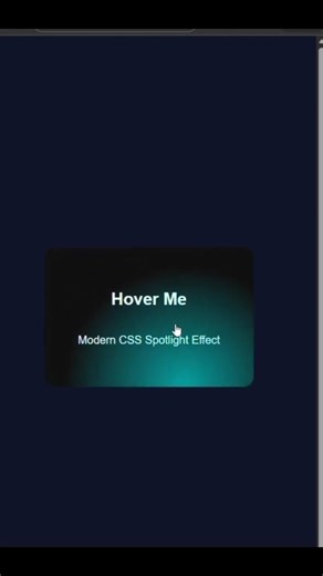 Spotlight Card Effect🌠Only HTML & CSS😎No JavaScript needed #programinglife #modernui #htmlcsscoding