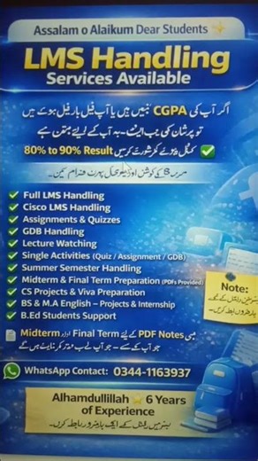 lms handling service available 100% guarantee #education