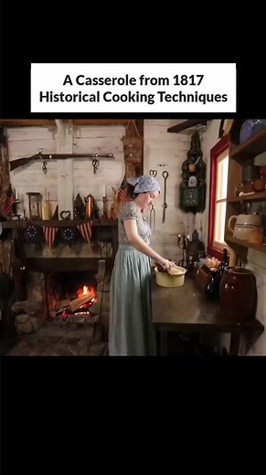 A Casserole from 1817 - Historical Cooking Techniques #cooking #food #earlyamerican #dinner200yearsago #viralsvideo #treanding