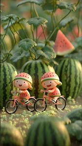 watermelon adventure of two babies