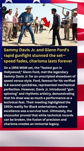Sammy Davis Jr. and Glenn Ford's rapid gunfight stunned the set—speed fades, charisma lasts forever