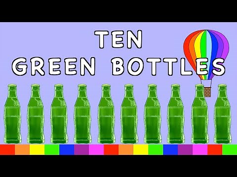 Ten Green Bottles | COUNTING SONG | NURSERY RHYME | @rainbowrabbitsongs | #rainbowrabbitsongs