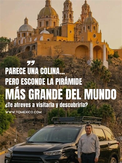 CholulaLa pirámide más grande del mundo está en México… y puedes descubrirla sin preocuparte por el transporte 😱 Viaja desde Ciudad de México a la increíble Gran Pirámide de Cholula con transporte turístico privado ida y vuelta, cómodo y seguro. 🚐 ✨ Tour guiado y experiencia adaptada a tus necesidades, para que solo disfrutes el viaje. 📲 Reserva tu transporte y vive Cholula como se debe. #ViajaCómodo #TourPrivado #Cholula #TQMéxico #ExperienciasInolvidables