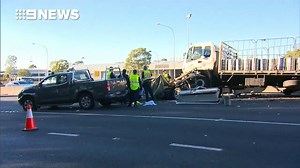 M4 crash: Tradesman killed on Sydney motorway