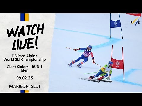 LIVE | FIS Para Alpine World Ski Championships Maribor (SLO) - M - Giant Slalom Run 1