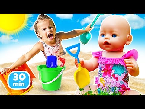 Les aventures de Maya et Lina avec Baby Born | Compilation de jeux