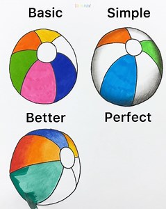 Learn to Draw a Ball - Basic vs Perfect | Did you know?