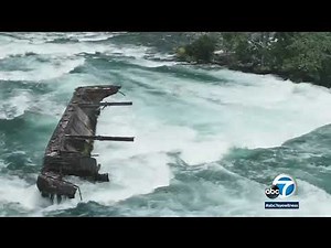 Boat stuck above Niagara Falls for more than 100 years finally moves | ABC7