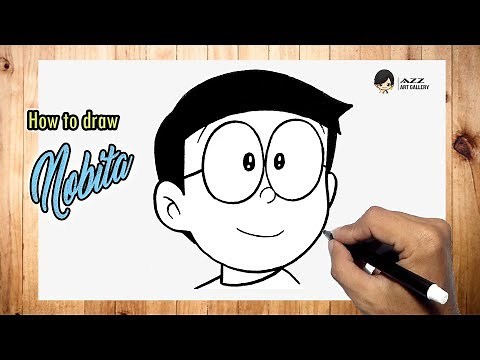 How to draw Nobita from Doraemon