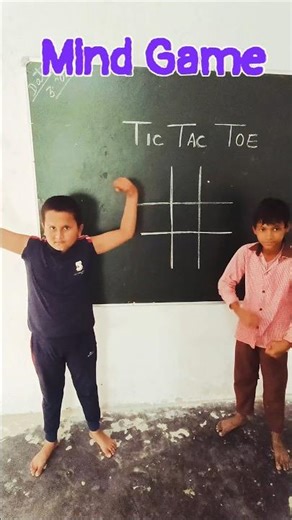 Tic Tac Toe Game😃 #shorts #funny #challenge