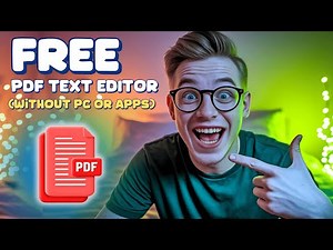 Edit PDFs Without Laptop or Apps - FREE BEST PDF TEXT EDITOR ONLINE