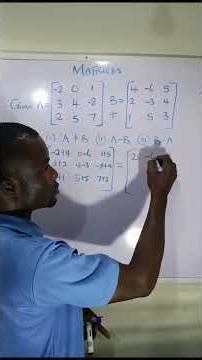 Matrix #LinearAlgebra #MatricesClass12