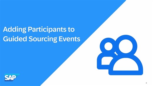 Adding Participants to Guided Sourcing Events in SAP Ariba