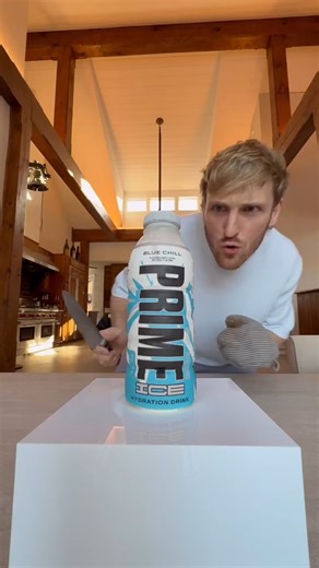 2.4M views · 3.1K reactions | Logan Paul about to slice PRIME… or is it cake.. | Logan Paul | Facebook