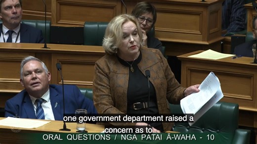 Jude makes it bad The botox vampire gets stressed out and makes an idiot out of herself after boasting she is accurate. Gawd, Sir Bill said Collins overrates herself - well get a load of this performance. Camilla shreds Collins over what LuxCon knew about the Public Service Commission advertising campaign aimed at Unions before it happened. Collins resorts to saying the PM is never wrong, while fumbling through written questions. Chris Hipkins asks Gerry to have a second look at this exchange. C
