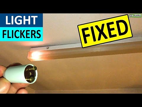 Fluorescent Light flickering and How to change starter in a Fluorescent Light