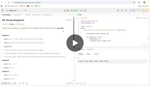 #leetcode #hashing #strings #100daysofcode #dsa | Sejal Patil