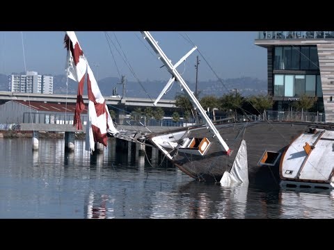 How nonprofits are working to clean up sunken boats in Oakland Estuary