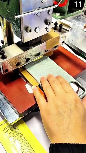 Stamping synthetic textile using industrial pressing machine