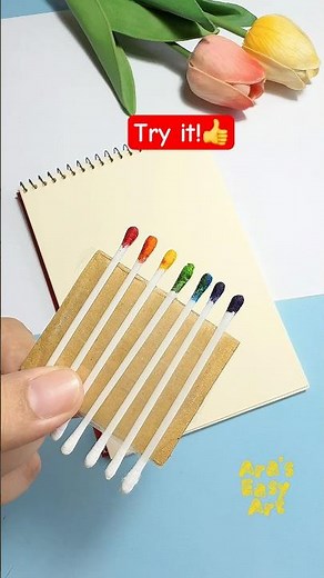 Easy Art Hacks with earbuds 🌈 ‪@ArasEasyArt‬ #viral #art #hacks #ytshorts