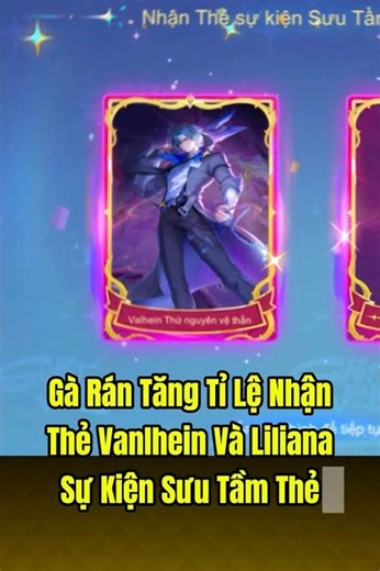 Garena Increases Drop Rates for Liliana and Valhein Cards in Collection Event #shorts #aov #arena...