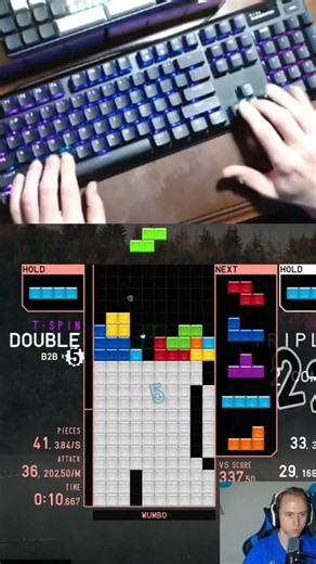 Huge T-Spin Tetris Spike Finisher