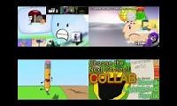 Mix of 4 videos from youtube : BFDI/BFDIA Sparta Lightspeed Remix Quadparison