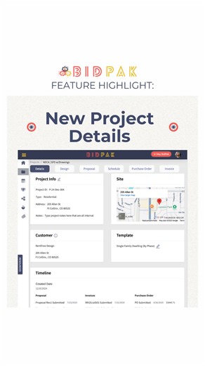 📌 𝐁𝐢𝐝𝐏𝐚𝐤 𝐖𝐨𝐫𝐤𝐟𝐥𝐨𝐰 𝐓𝐢𝐩: Start with 𝐍𝐞𝐰 𝐏𝐫𝐨𝐣𝐞𝐜𝐭 𝐃𝐞𝐭𝐚𝐢𝐥𝐬 Inside your Project Folder, you’ll create a new project and enter the information that powers the rest of the workflow — 𝒔𝒐 𝒚𝒐𝒖𝒓 𝒅𝒆𝒔𝒊𝒈𝒏, 𝒑𝒓𝒊𝒄𝒊𝒏𝒈, 𝒅𝒐𝒄𝒖𝒎𝒆𝒏𝒕𝒔, 𝒂𝒏𝒅 𝒔𝒄𝒉𝒆𝒅𝒖𝒍𝒊𝒏𝒈 𝒂𝒍𝒍 𝒔𝒕𝒂𝒚 𝒄𝒐𝒏𝒏𝒆𝒄𝒕𝒆𝒅.🙌🏼 Next step? 𝐏𝐫𝐨𝐣𝐞𝐜𝐭 𝐃𝐞𝐬𝐢𝐠𝐧 (top tab) ➡️ From there, the system keeps everything moving — without re-entering details. 👉 Want to see it in action?
