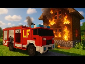 Minecraft Feuerwehr LF Tutorial 🚒 | Löschgruppenfahrzeug ganz einfach bauen!
