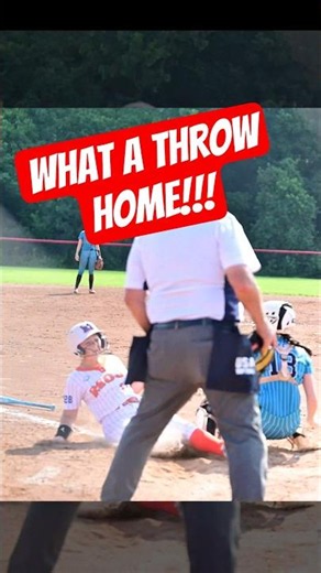 RF COMES UP THROWING! 🎯🥎 #shorts #softball #highlights